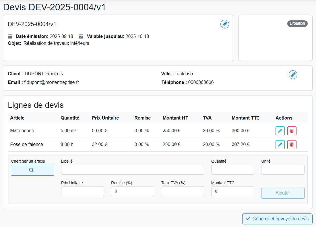 Un formulaire clair, sans champs inutiles